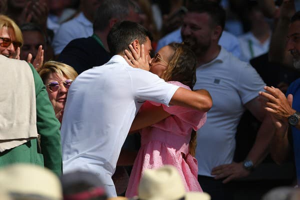 Novak Djokovič s manželkou Jelenou.