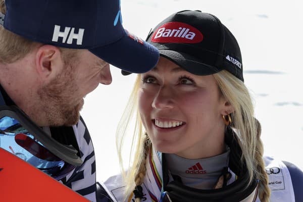 Aleksander Aamodt Kilde a Mikaela Shiffrinová.