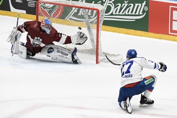 Slovenskí hokejisti uspeli aj proti Lotyšsku.