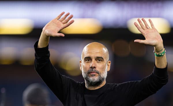 Tréner Manchestru City Pep Guardiola.