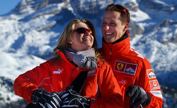 Corinna a Michael Schumacherovci na lyžovačke v Madonna di Campiglio v roku 2005. Práve lyžovačka o pár rokov neskôr sa pre Michaela stala osudnou.