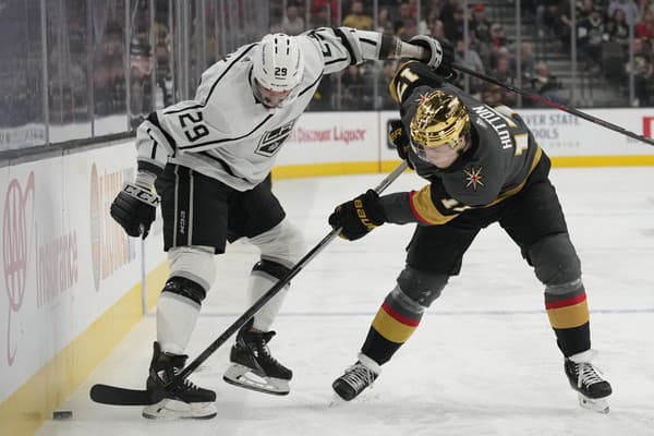 Martin Frk (vľavo) obliekal v NHL dres Los Angeles Kings.