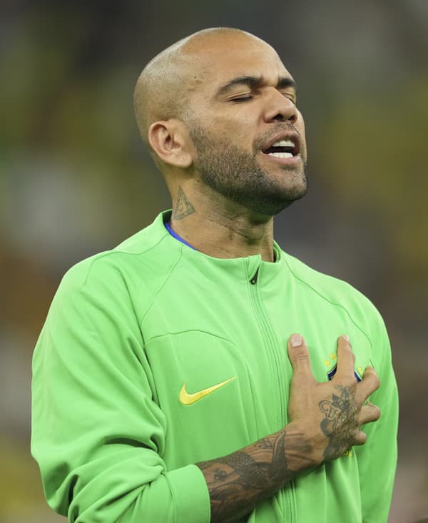 Futbalová legend Brazílie a Barcelony Dani Alves.