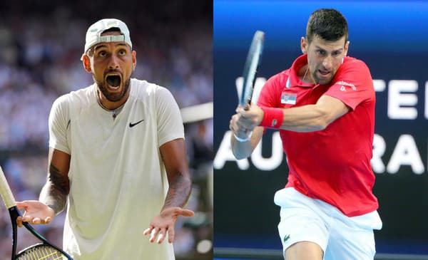 Nick Kyrgios a Novak Djokovič.