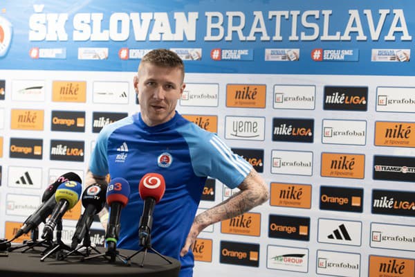 Juraj Kucka počas štartu zimnej prípravy klubu ŠK Slovan Bratislava pred jarnou časťou futbalovej Niké ligy.