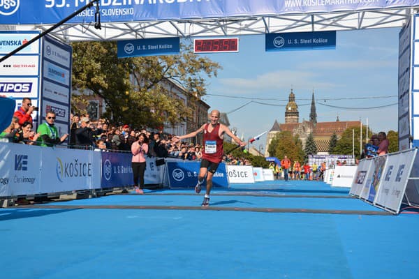 Sahajda viackrát zabehol košický maratón.