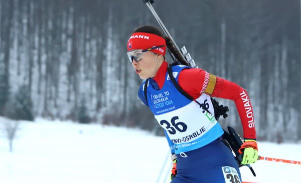Slovenská biatlonistka Ema Kapustová.