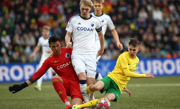 Futbalisti MŠK Žilina do 19 rokov v zápase osemfinále mládežníckej Ligy majstrov proti FC Kodaň.