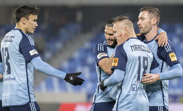 Slovan triumfoval po góle Nina Marcelliho z nadstaveného času prvého polčasu. 