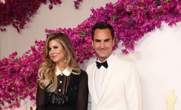 Roger Federer s manželkou Mirkou.