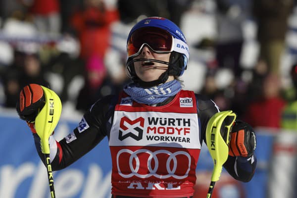 Americká lyžiarka Mikaela Shiffrinová.