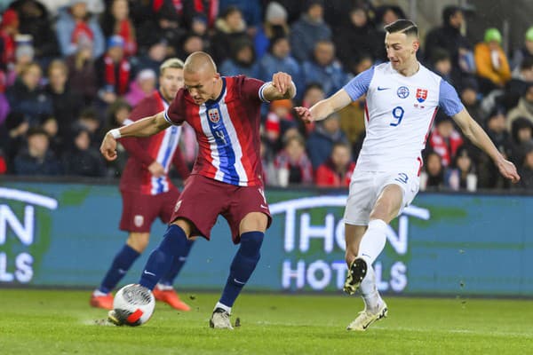 Slovenská reprezentácia remizovala s Nórskom 1:1.