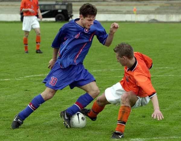 Peter Babnič v reprezentačnom drese. 