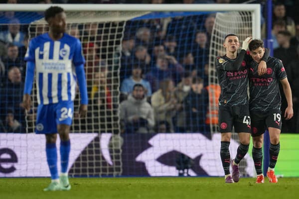 Manchester City vygumoval Brighton.