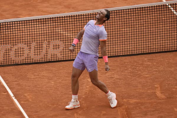 Španielsky tenista Rafael Nadal počas turnaja v Madride.