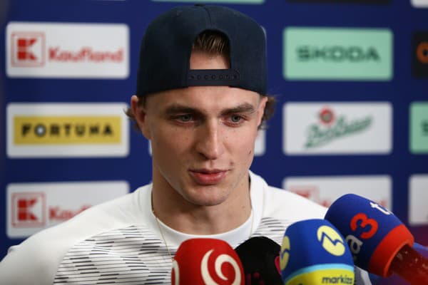 Na snímke hokejista Martin Pospíšil počas zrazu slovenskej hokejovej reprezentácie.