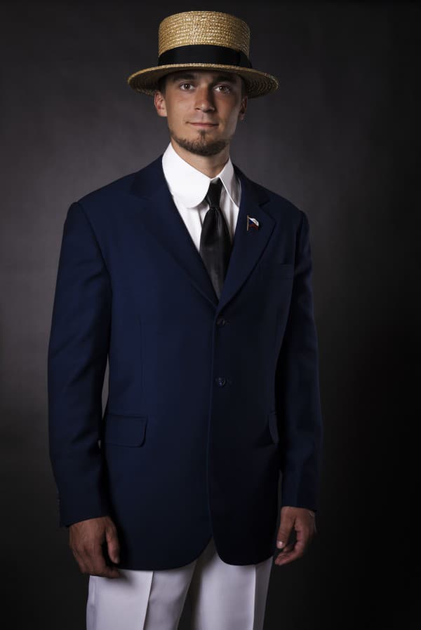 Renomovaný kostýmový a scénický výtvarník prof. Peter Čanecký vybral najideálnejší variant pre strieborného olympijského medailistu Jakuba Grigara.