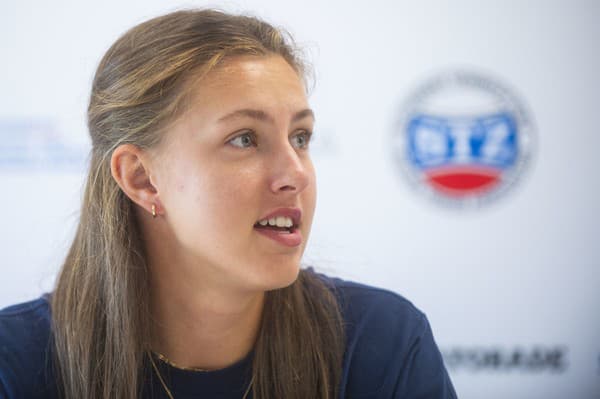 Na snímke juniorská grandslamová víťazka vo štvorhre na Roland Garros 2024 Renáta Jamrichová.