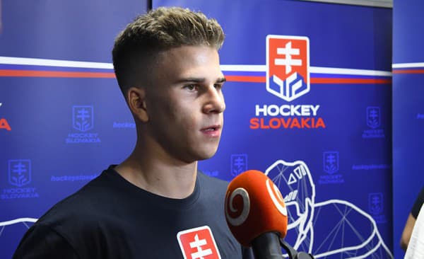 Slovenský hokejista Filip Mešár.