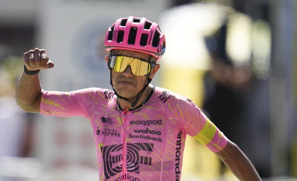 Richard Carapaz premiérovo vyhral etapu na Tour de France 17.7.2024