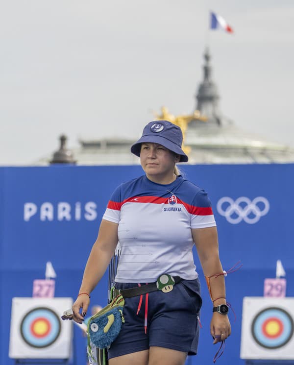 Na snímke slovenská lukostreľkyňa Denisa Baránková počas kvalifikácie olympijského luku žien.