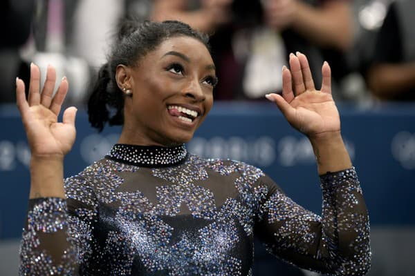 Americká gymnastka Simone Bilesová.