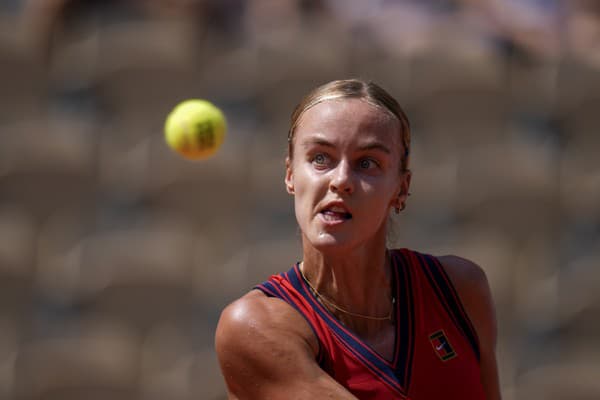 Slovenská tenistka Anna Karolína Schmiedlová počas olympijského turnaja v Paríži.