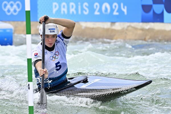 Zuzana Paňková počas semifinále C1 na OH v Paríži.