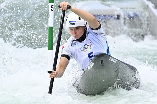 Zuzana Paňková počas semifinále C1 na OH v Paríži.