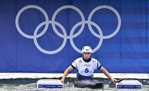 Zuzana Paňková počas semifinále C1 na OH v Paríži.