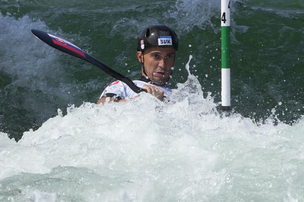 Jakub Grigar na olympijskej trati v Paríži.