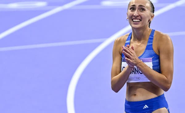 Slovenská atlétka Gabriela Gajanová po semifinále behu na 800 metrov na XXXIII. letných olympijských hrách v Paríži 