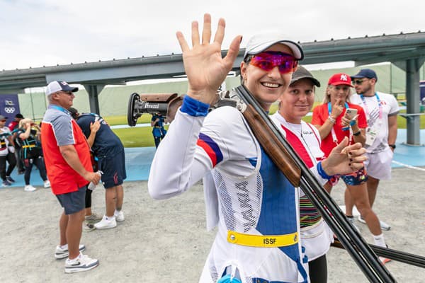 Slovenská strelkyňa Danka Barteková na OH v Paríži.