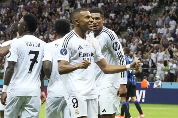 Kylian Mbappe v drese Realu Madrid 