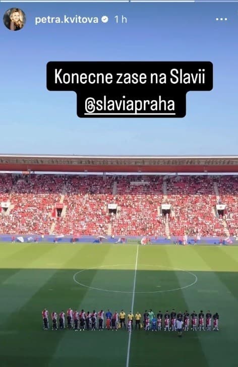 Petra zakončila športový víkend v Edene na zápase Slavie.