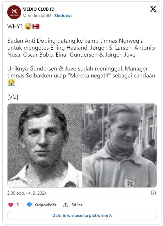 Einar Gundersen a Jörgen Juve v časoch svojej aktívnej futbalovej činnosti.