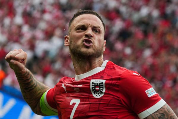 Rakúsky futbalista Marko Arnautovič.