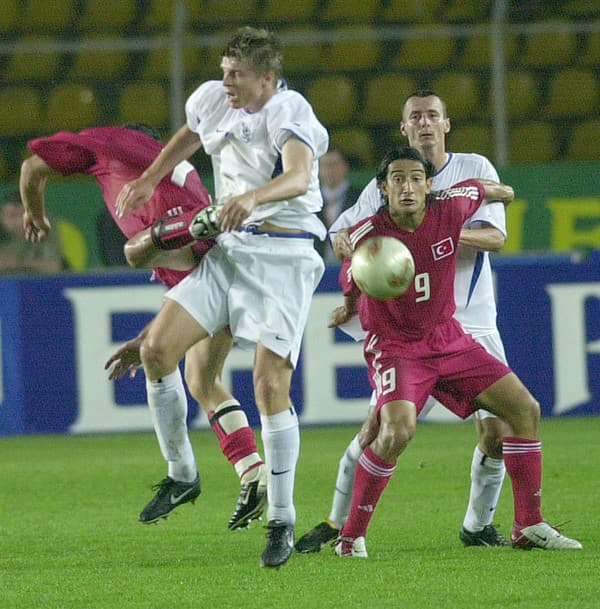 Zľava slovenský reprezentant Vratislav Greško a Serhat Akin z Turecka.