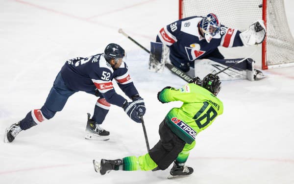 Žilina v piatom kole Tipos extraligy deklasovala Slovan Bratislava.