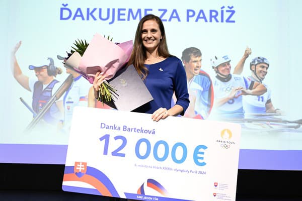 Na snímke šiesta v skeete z OH 2024 v Paríži Danka Barteková.