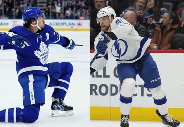 Auston Matthews (vľavo) je najlepšie plateným hráčom v NHL, Erik Černák (vpravo) je zasa najlepšie plateným Slovákom v NHL.