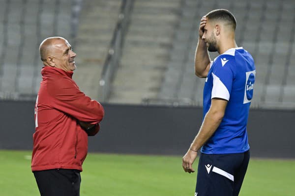 Snímka z tréningu slovenskej futbalovej reprezentácie pred stretnutím C-divízie Ligy národov Azerbajdžan - Slovensko.