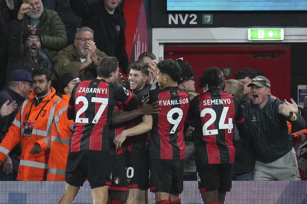 Radosť hráčov AFC Bournemouth