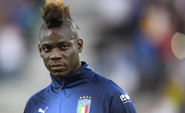 Taliansky futbalový útočník Mario Balotelli.