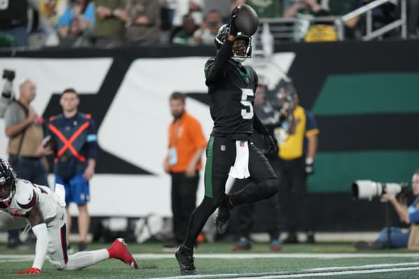 Garrett Wilson (22), receiver New York Jets, sa postaral o mimoriadny moment