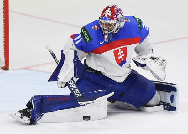 Slovenský hokejový brankár Samuel Hlavaj.