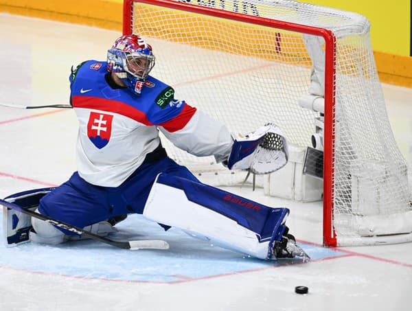 Slovenský hokejový brankár Samuel Hlavaj.