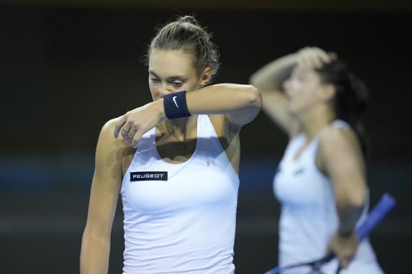 Tereza Miháliková na turnaji Billie Jean King Cup.