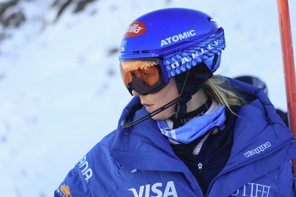 Mikaela Shiffrinová pred 1. kolom slalomu žien Svetového pohára v alpskom lyžovaní v rakúskom stredisku Gurgl