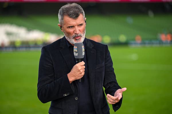 Roy Keane bol na zápase ako televízny expert.